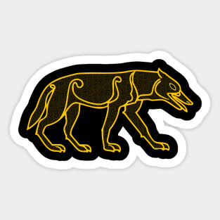 Pictish Wolf Sticker